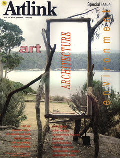 Issue 11:4 | December 1991 | Art, Architecture & the Environment